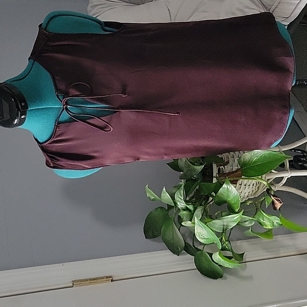 H&M Burgundy Sleeveless Blouse XS